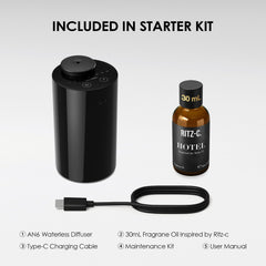 Botella de aceite Airversa 30mL inspirada en Ritz-C. lista para uso inmediato y lujo olfativo