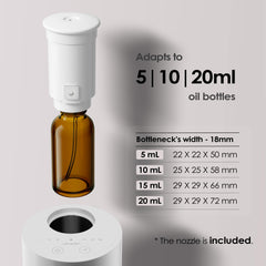 Airversa AN6 con botella de aceite acoplada demostrando compatibilidad