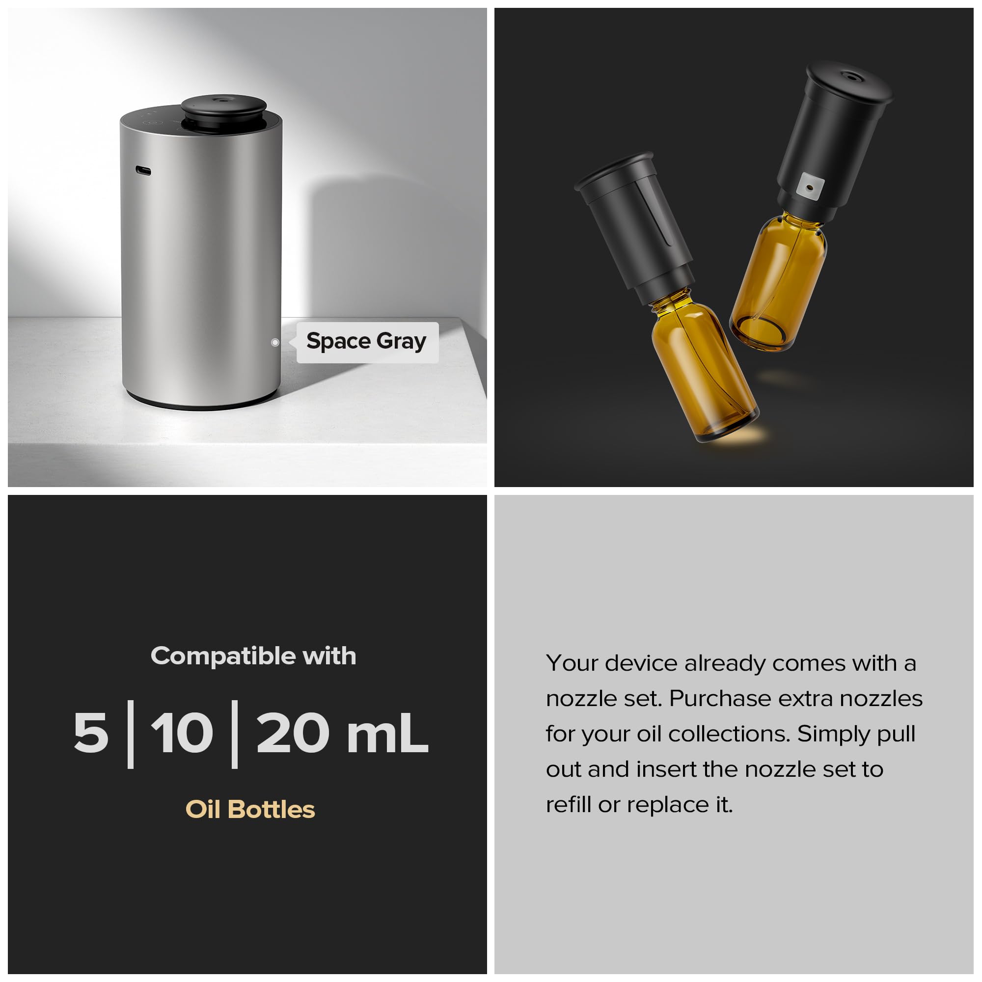 Airversa ANX junto a una taza para escala, compacto y portátil