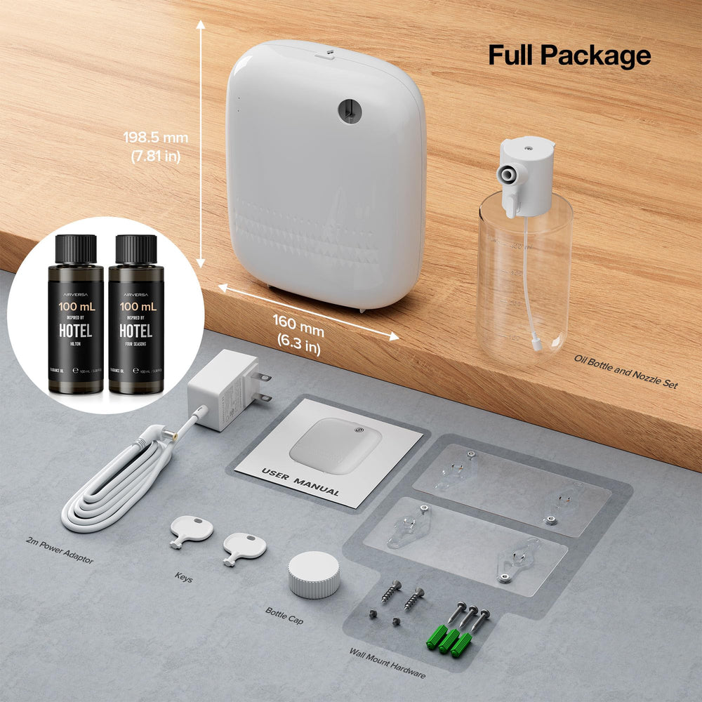 Airversa etiqueta del frasco mostrando fragancia inspirada en hoteles