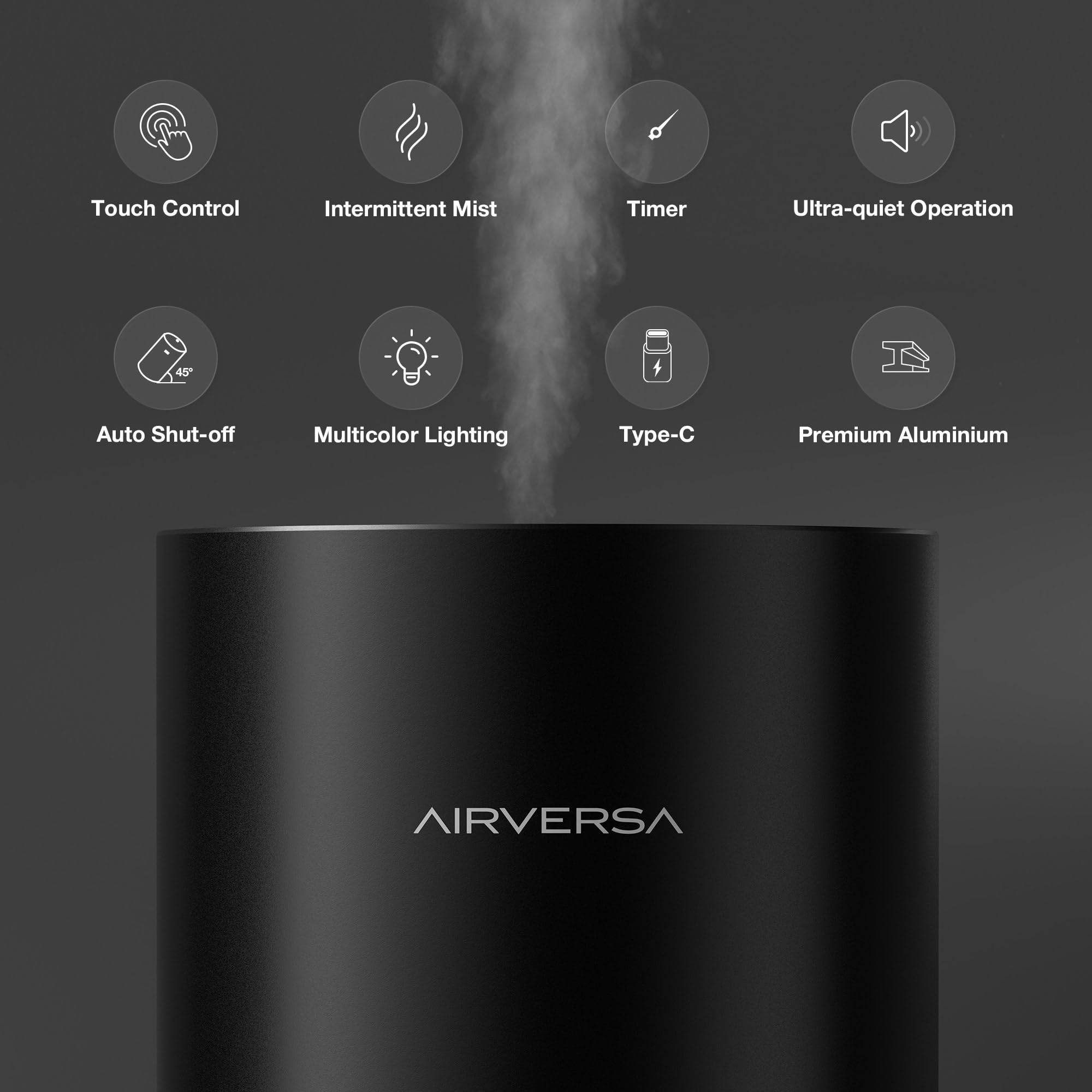 Airversa RD1 luces LED activas creando ambiente y señalando estado