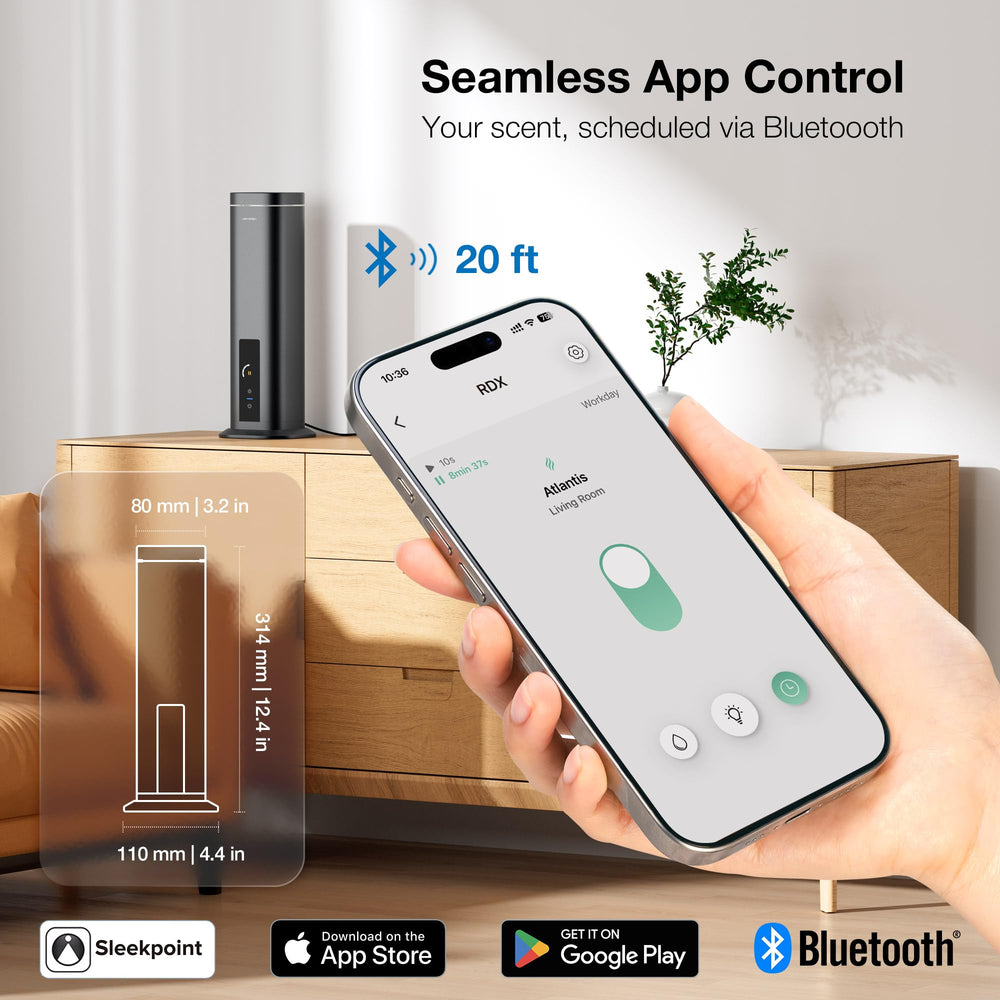 Airversa RDX panel táctil con temporizadores visibles que facilita control rápido