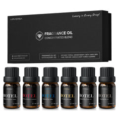 Airversa set de 6 frascos 10 mL frente mostrando diseño elegante y versatilidad
