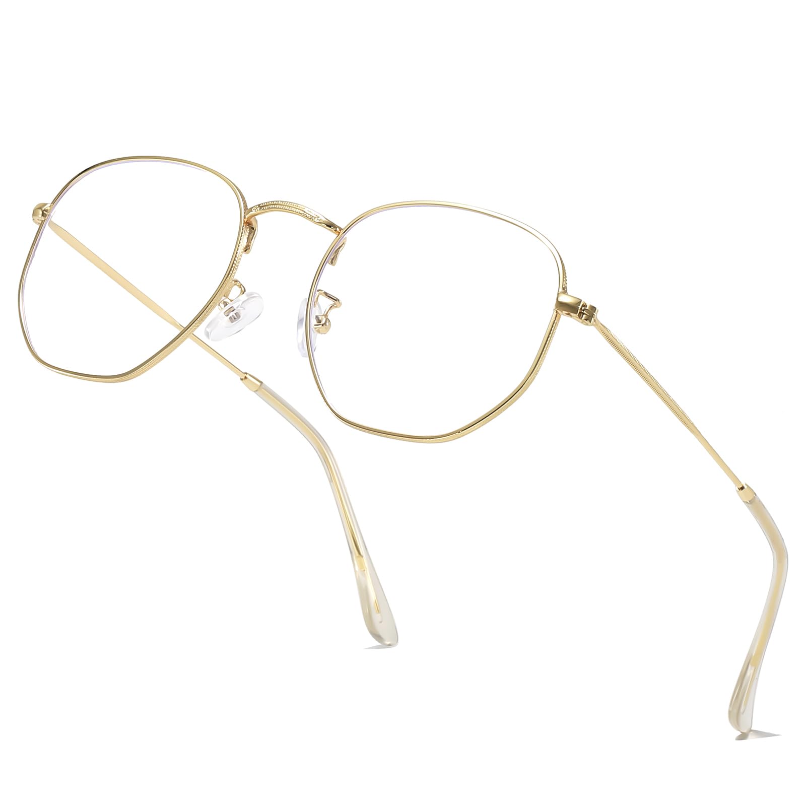 aisswzber gafas hexagonales frontal con diseño moderno y comodidad