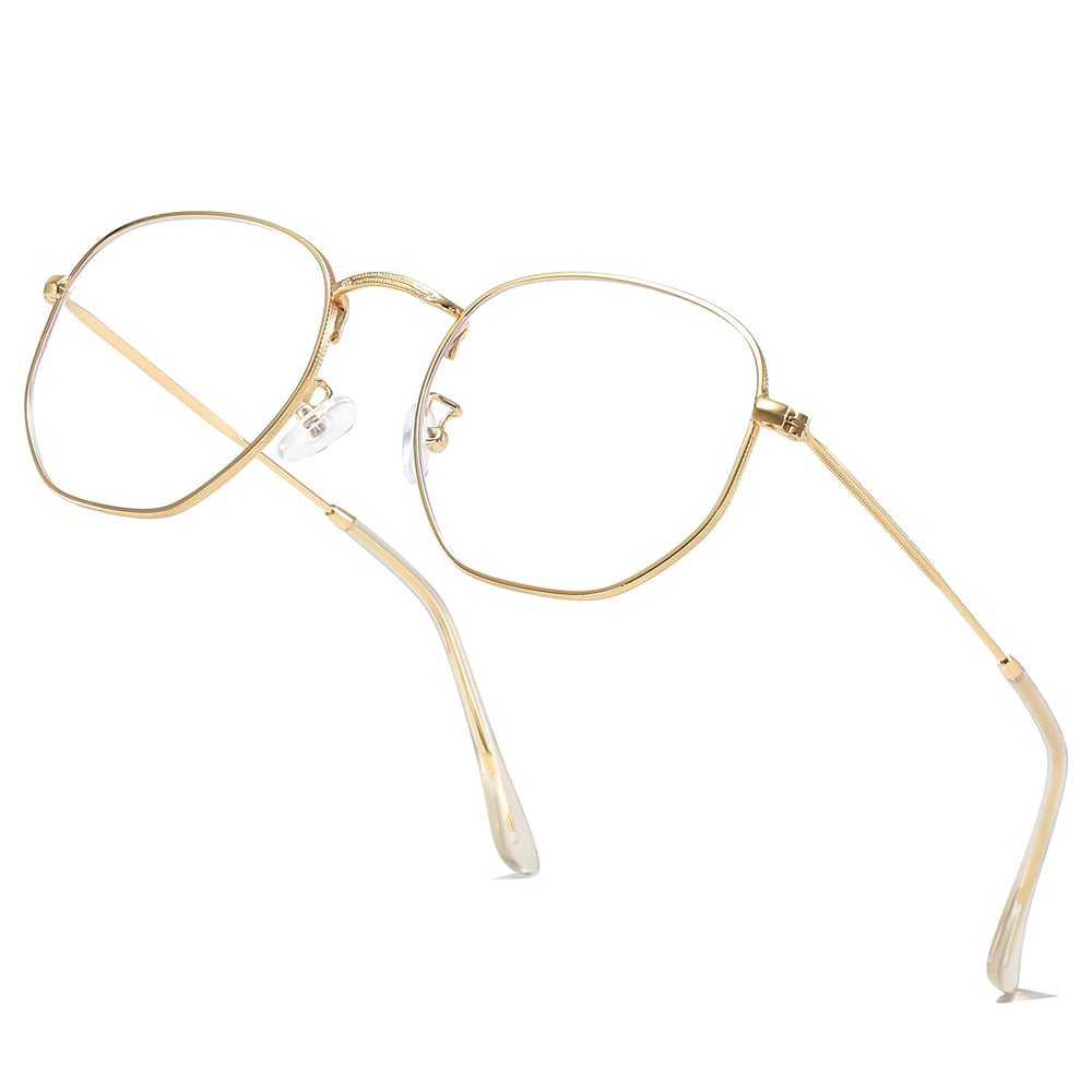 aisswzber gafas hexagonales frontal con diseño moderno y comodidad