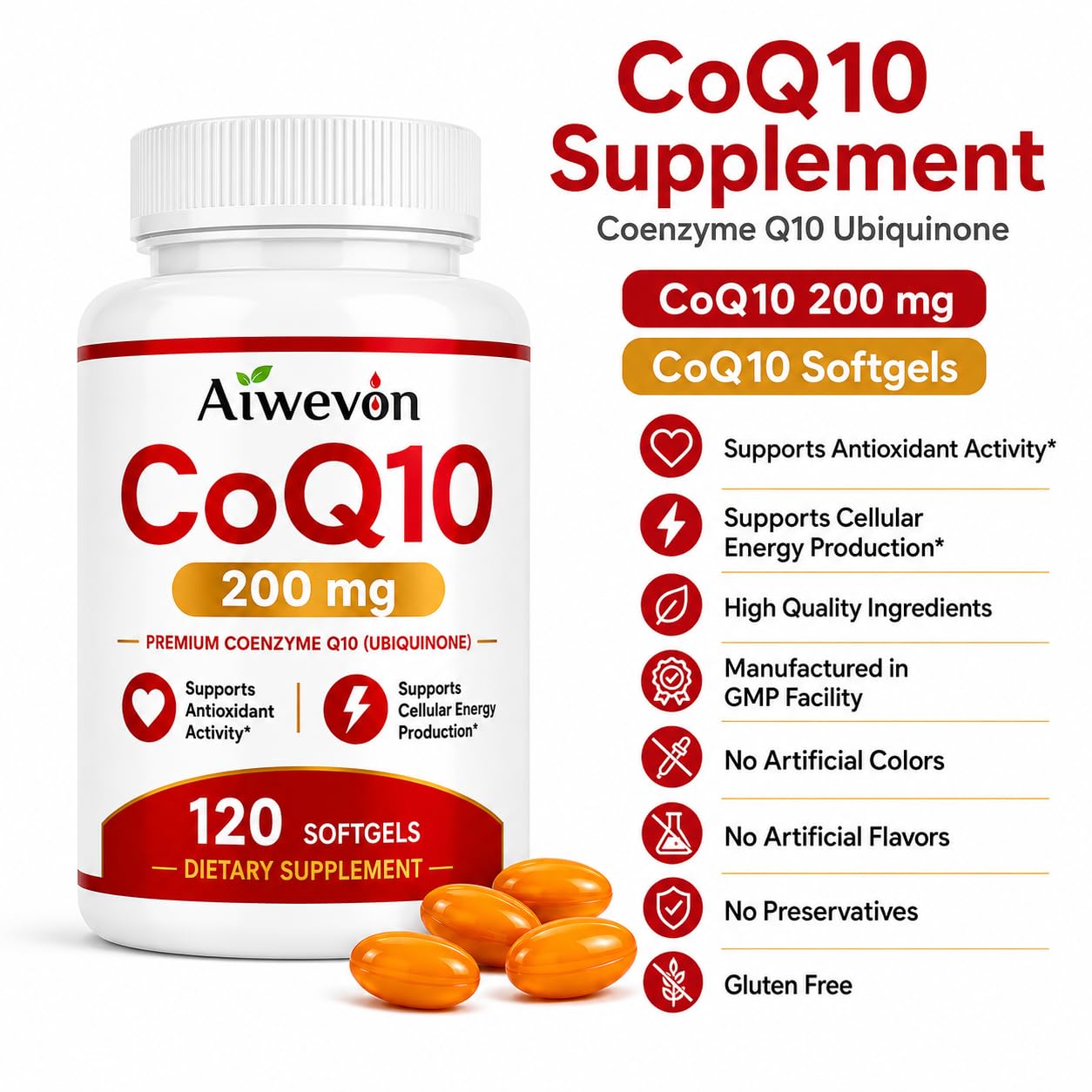 Aiwevon producto junto a vitaminas en mesa de mañana para conveniencia