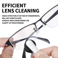 Ajrwiiy pad en uso limpiando gafas, mejora la visibilidad