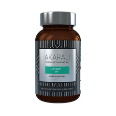AKARALI frasco frontal mostrando diseño y potencia del extracto