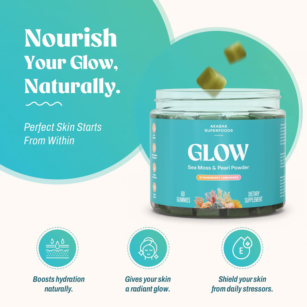 Akasha Superfoods gomita en la mano para demostrar tamaño y facilidad de uso
