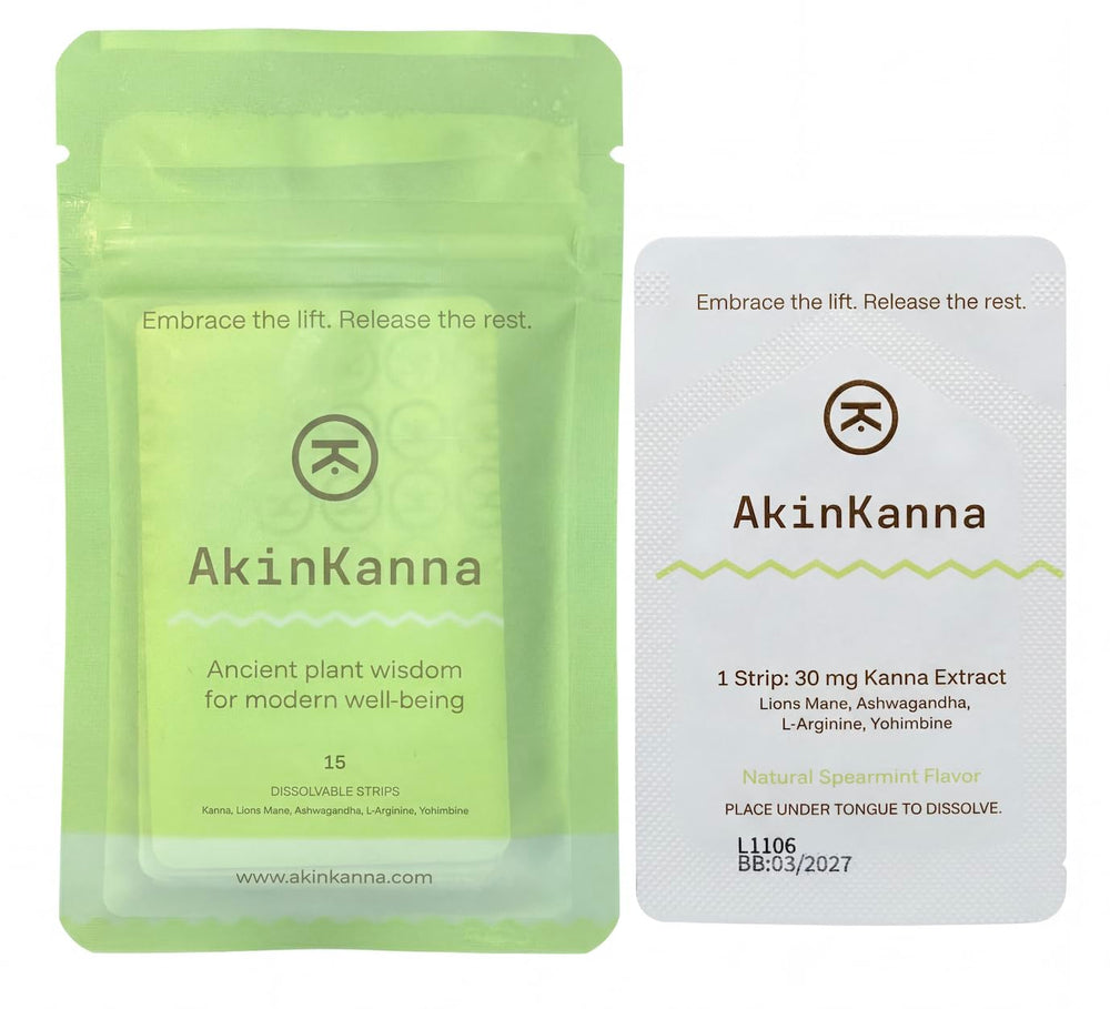 AkinKanna empaque frontal mostrando beneficio de enfoque rápido