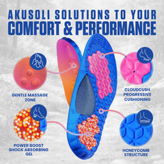 Akusoli Velumi talón de gel visible que absorbe impactos