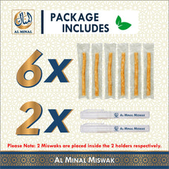 AL MINAL miswak en estuche de viaje, protección y comodidad en movimiento