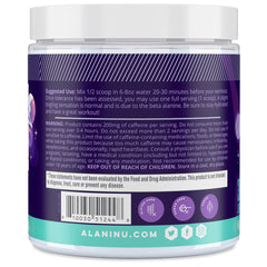 Alani Nu bebida Cosmic Stardust en vaso mostrando color y disolución