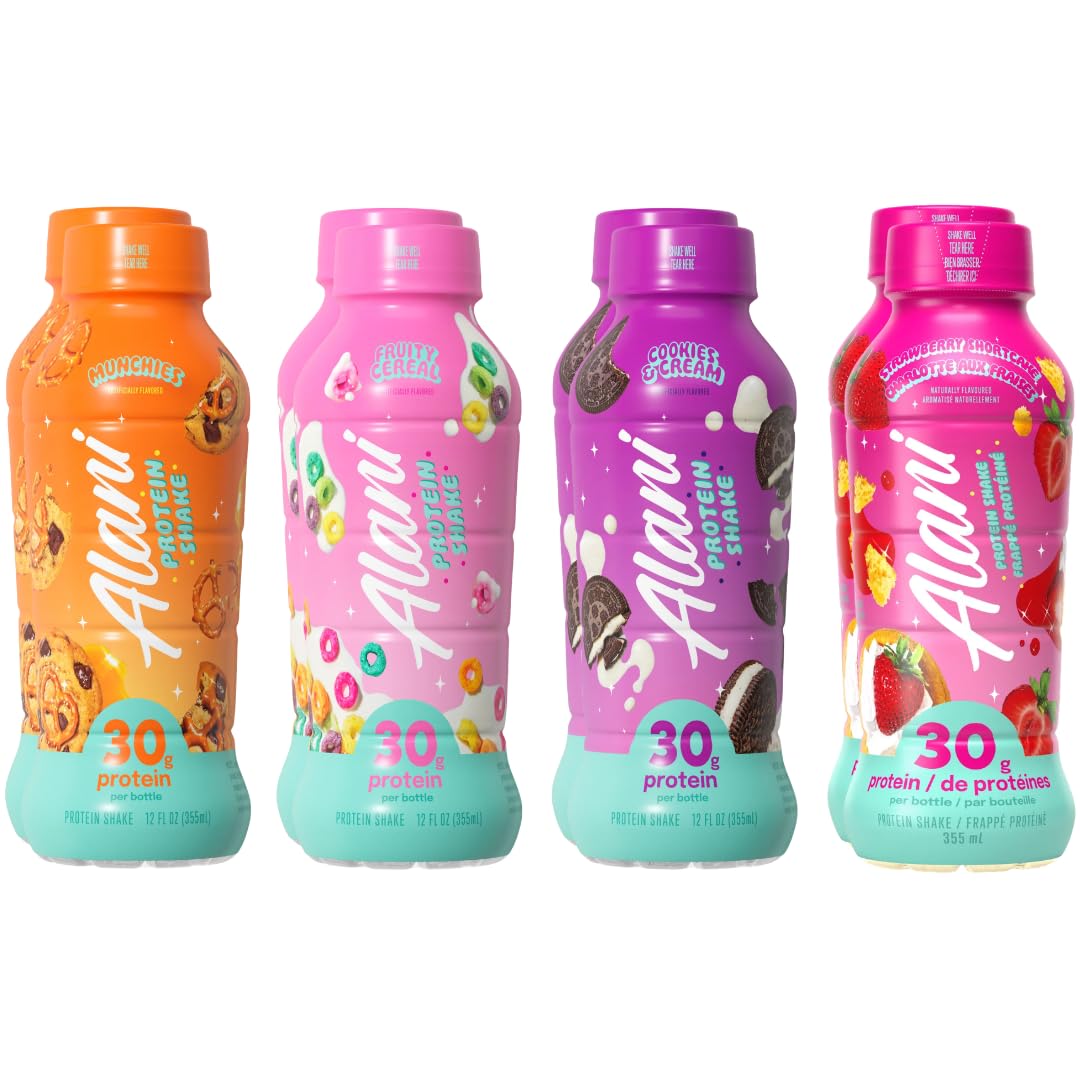 Alani Nu botella frontal mostrando el diseño y conveniencia del envase