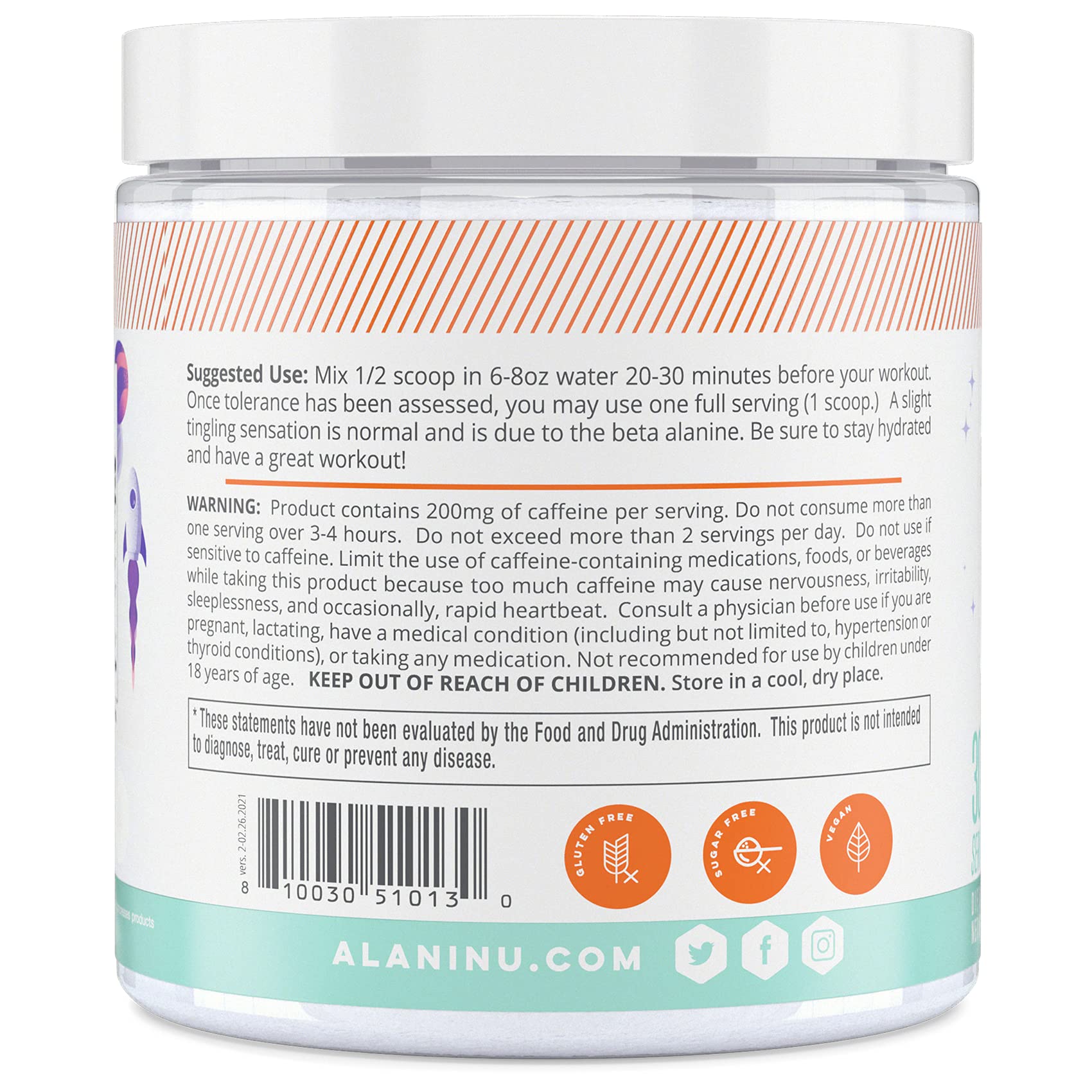 Alani Nu bebida GLAXAY en vaso listo para entrenar con energía