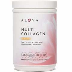 Alaya Naturals frasco frontal con etiqueta y beneficio de uso diario