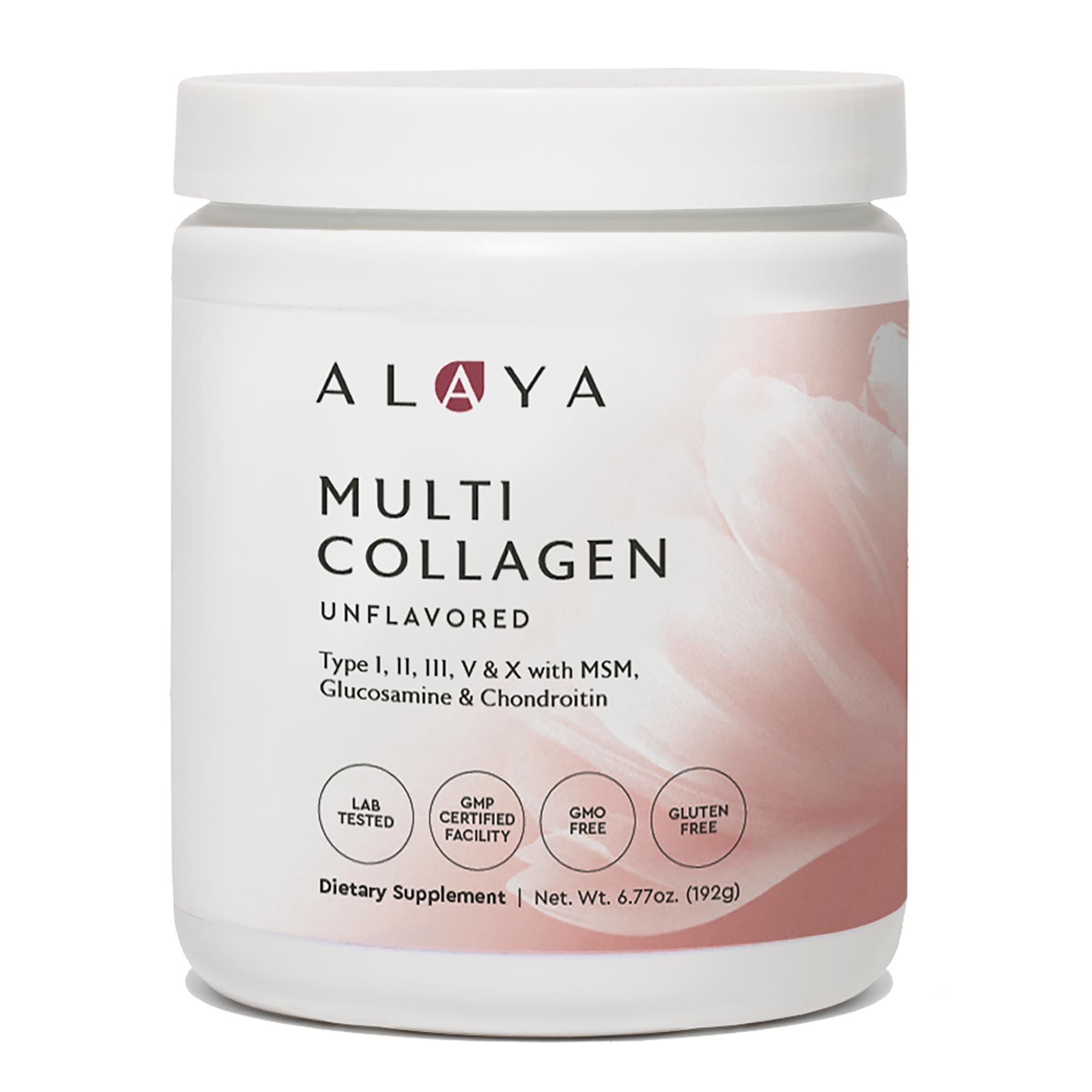 Alaya Naturals frente del envase mostrando diseño y 20 servicios, confianza y certificación