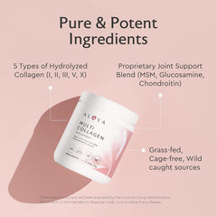 Textura del polvo Alaya Naturals en primer plano, mezcla fina fácil de disolver