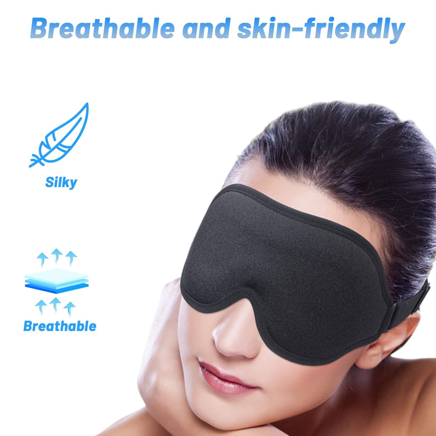Albatross Health New England máscara sobre almohada en habitación relajante