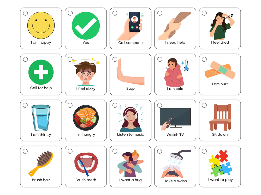 Albidaya: terapeuta usa tarjetas con paciente, facilita comunicación visual