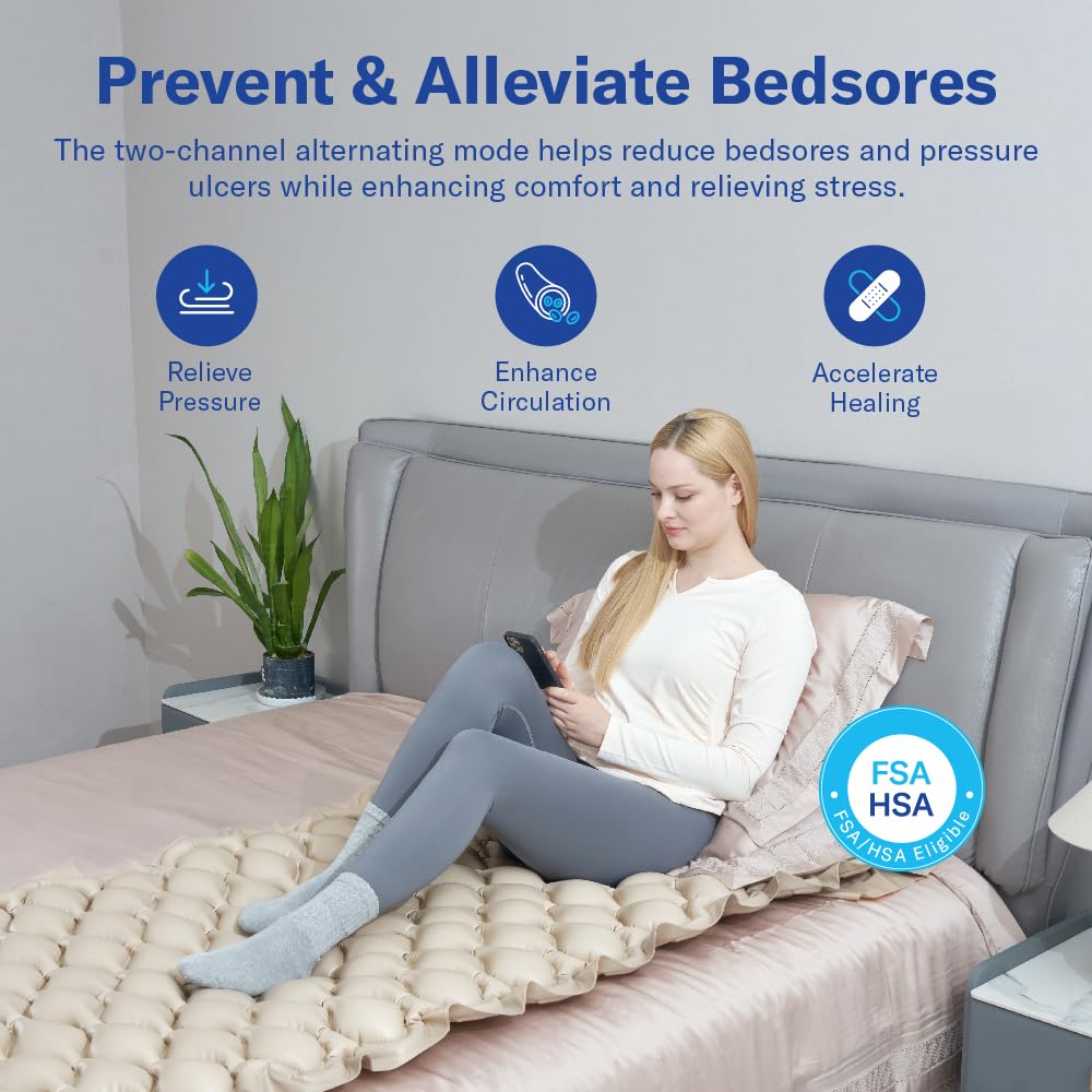 Alcedo bomba silenciosa fijada a la cama con ganchos metálicos para seguridad