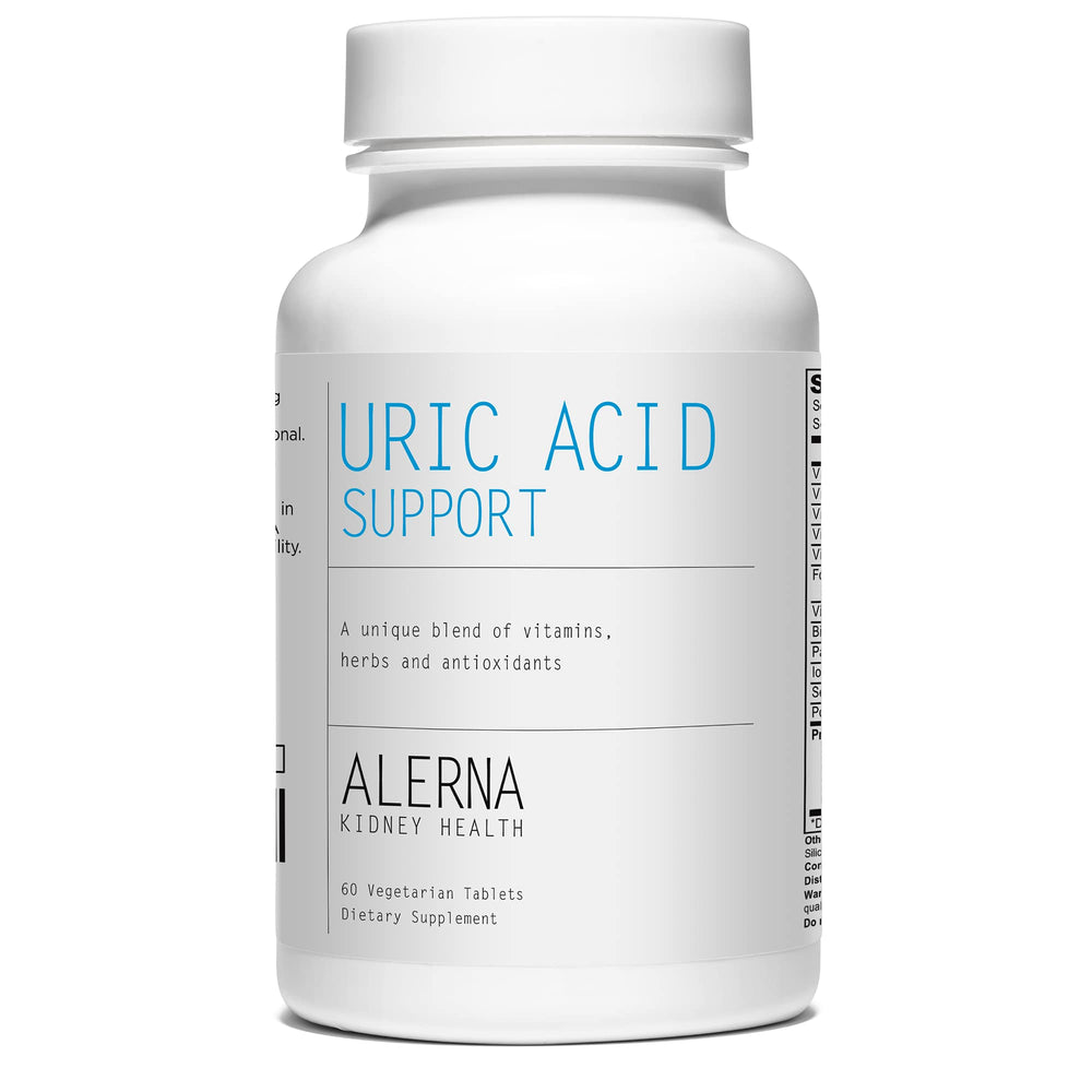 Alerna Kidney Health frasco delantero que muestra 60 tabletas vegetales y beneficios diarios