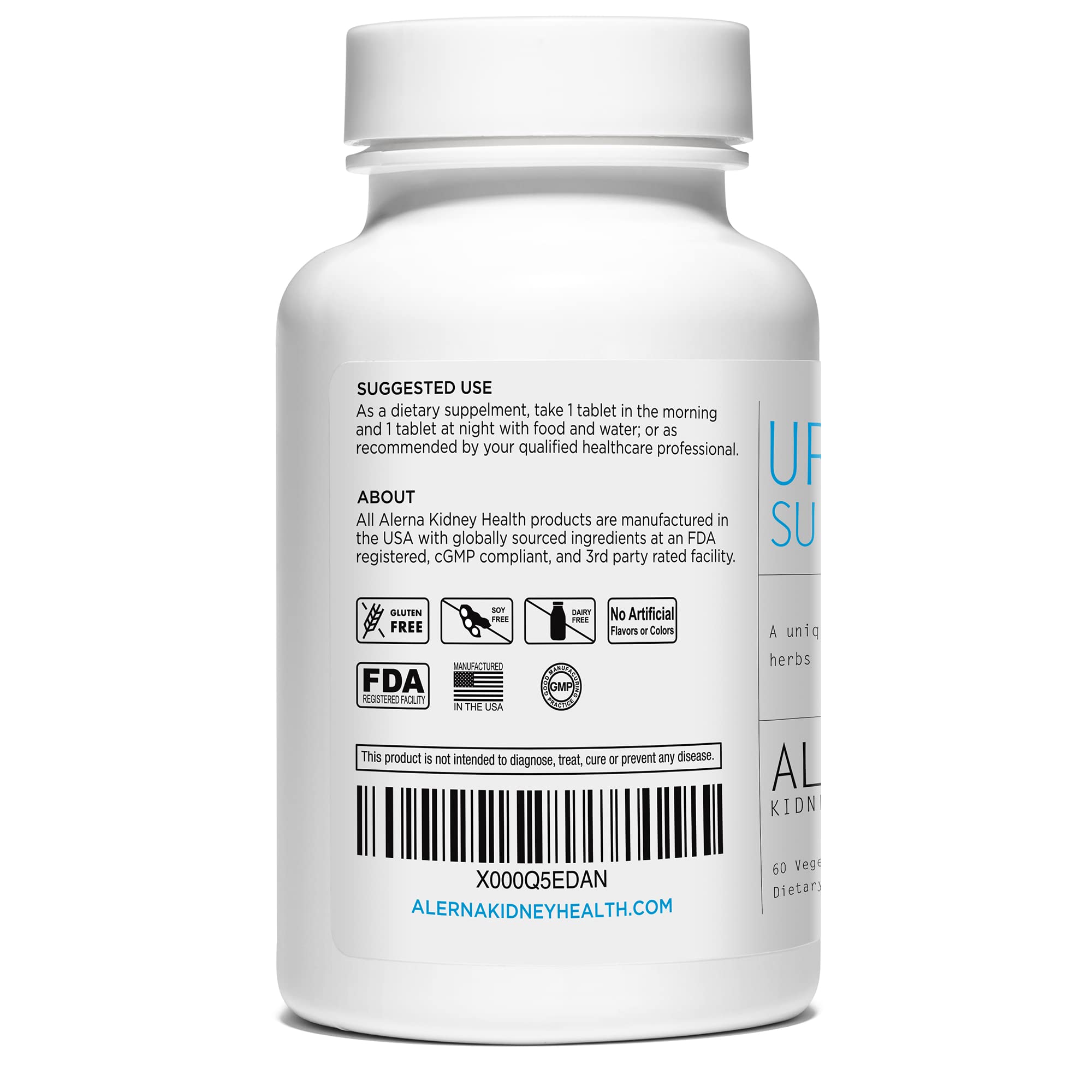 Ingredientes naturales Alerna Kidney Health: cereza, apio y cúrcuma para antioxidantes