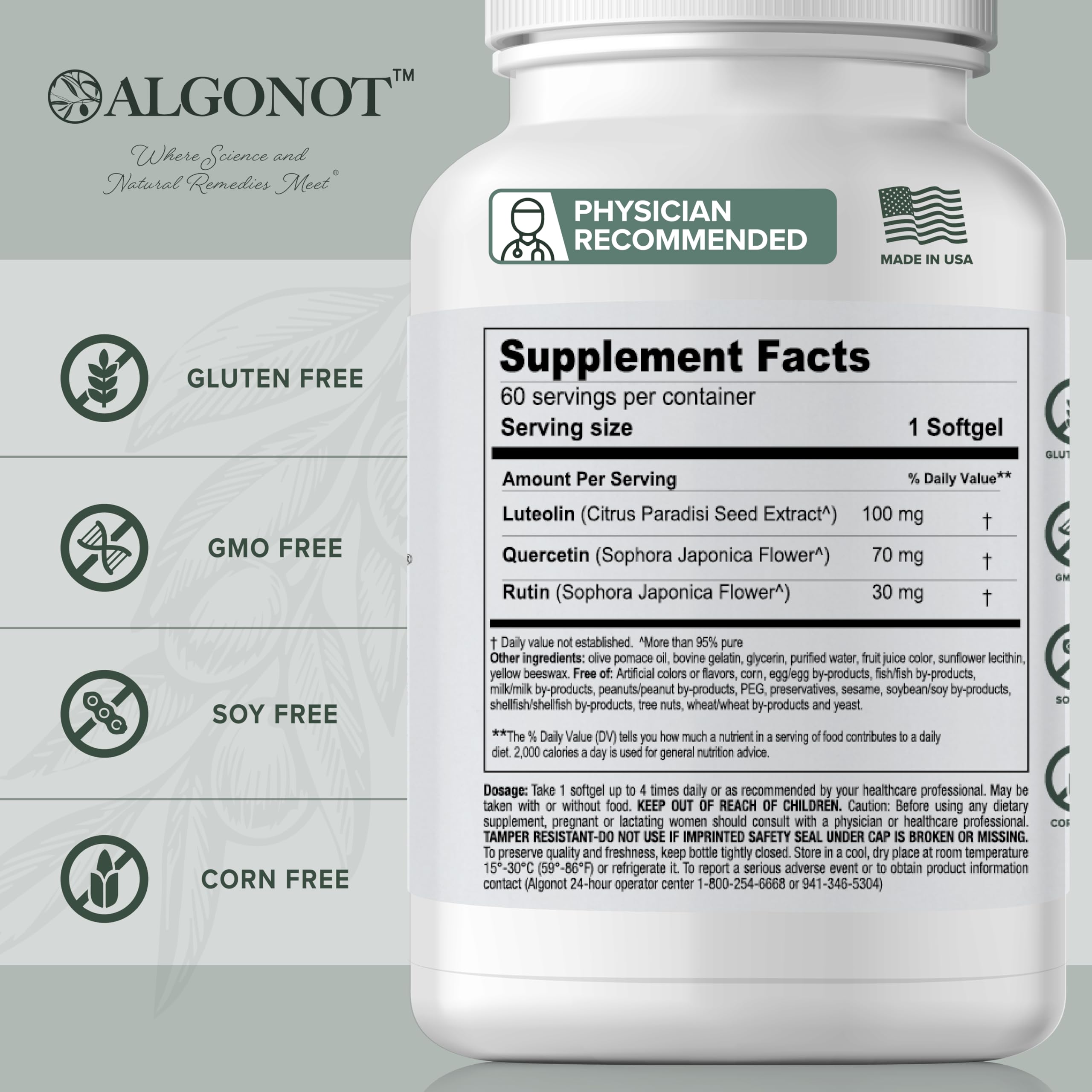 Envase de NeuroProtek con cápsulas blandas, formato práctico para uso diario.