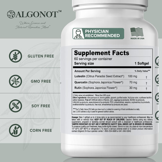 Envase de NeuroProtek con cápsulas blandas, formato práctico para uso diario.