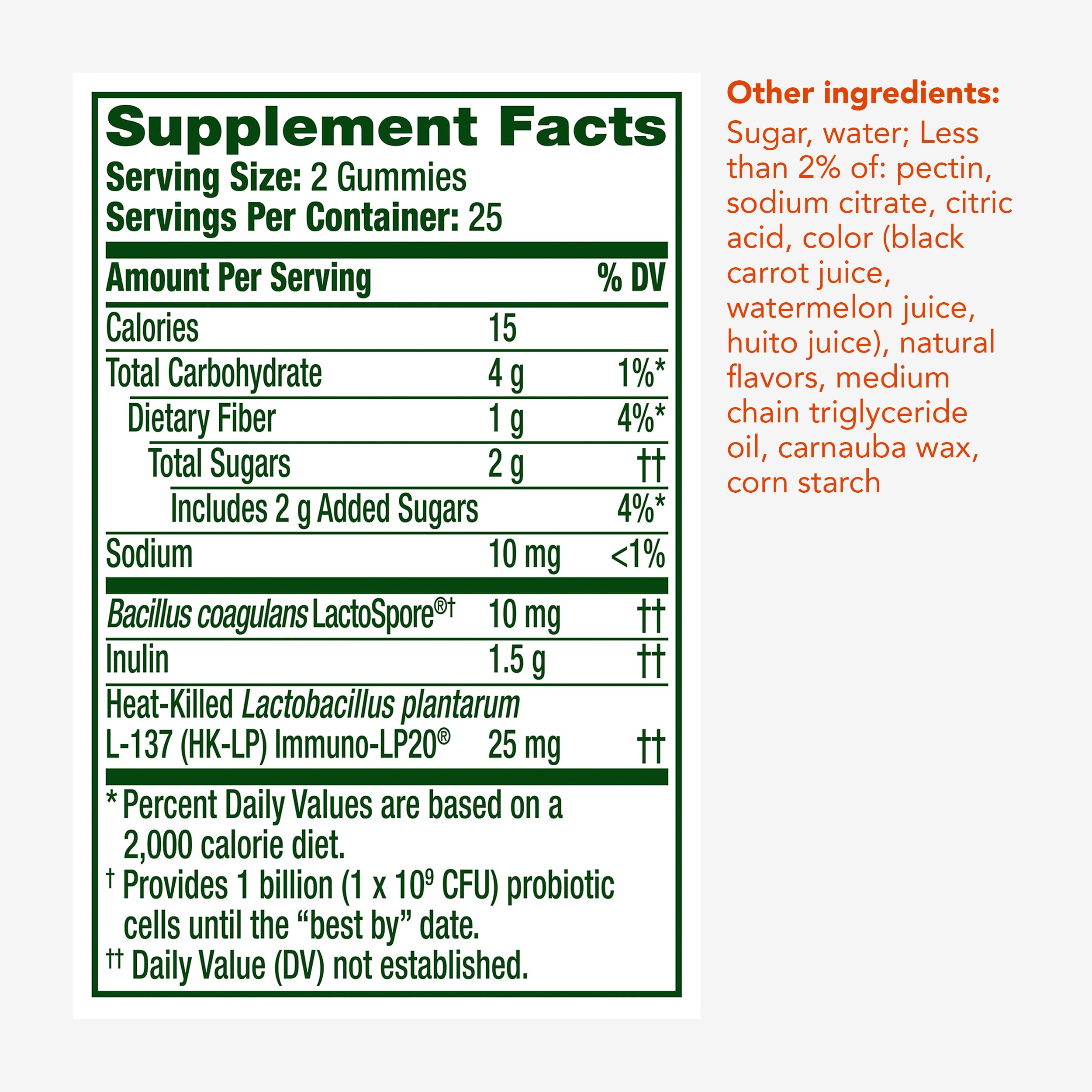 Align etiqueta con ingredientes y uso recomendado legible