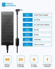 ALITOVE primer plano del conector 5.5x2.5mm compatibilidad garantizada
