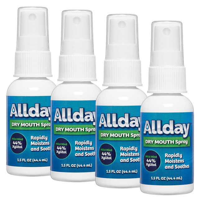 Allday spray frente pack de 4 botellas, solución práctica para hidratación rápida