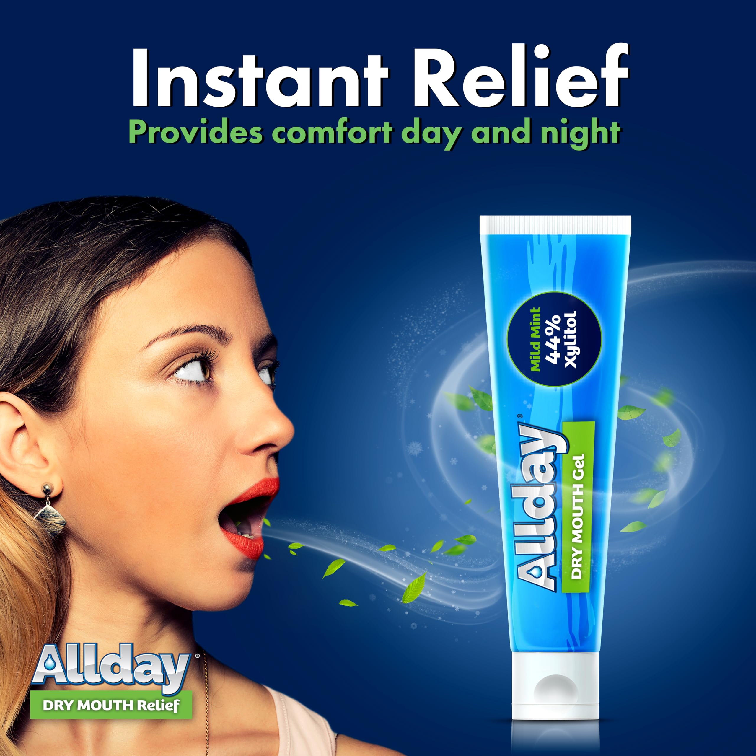 Allday tubo junto a mesita de noche, ideal para uso nocturno