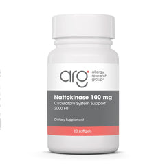 Allergy Research Group frasco frontal mostrando etiqueta y beneficio circulatorio