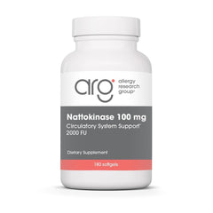 Allergy Research Group frasco frontal mostrando etiqueta y beneficio circulación