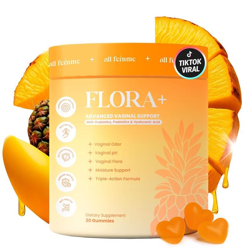 ALLFEMME frente del empaque que destaca ingredientes y beneficio de equilibrio