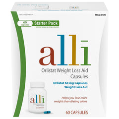 alli empaque frontal mostrando el pack inicial y beneficios claros