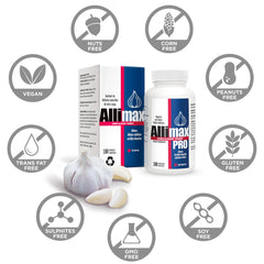 ALLIMAX bulbo de ajo español que indica origen y calidad del extracto