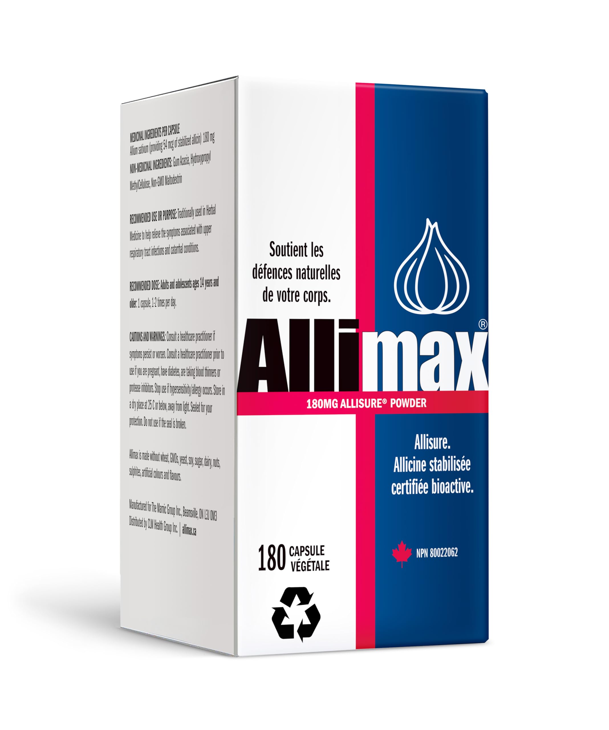 ALLIMAX segunda etiqueta que ilustra la nueva imagen de producto