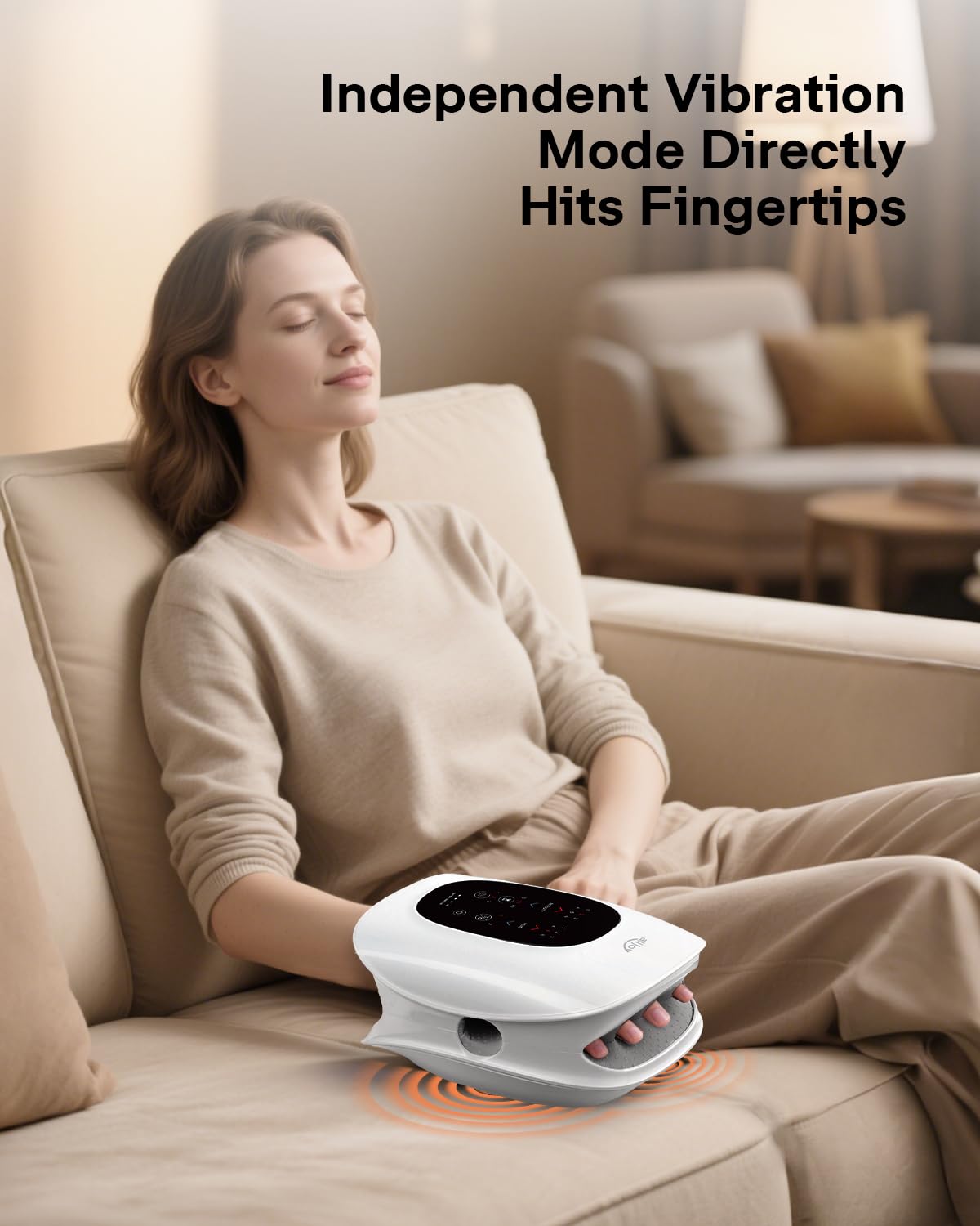 ALLJOY pantalla mostrando niveles de temperatura para calor personalizado