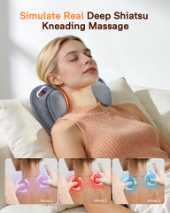 ALLJOY masajeador inalámbrico usado en un sillón para relajación portátil hasta 60 minutos