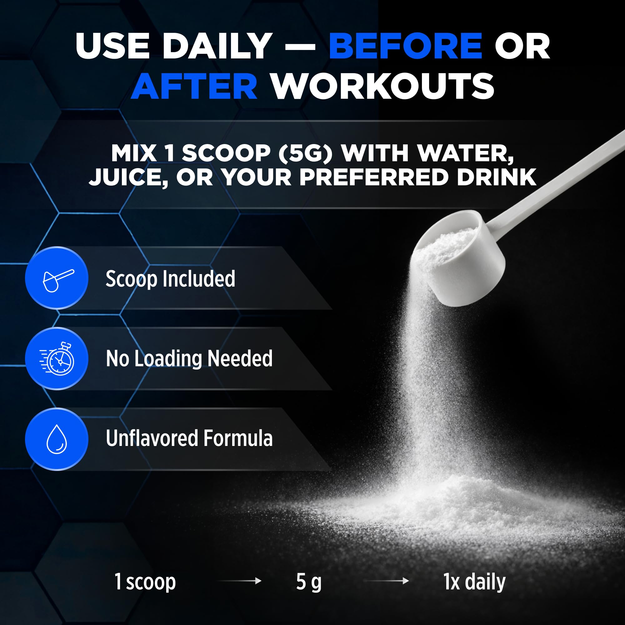 ALLMAX envase junto a objeto para comparar tamaño, paquete familiar