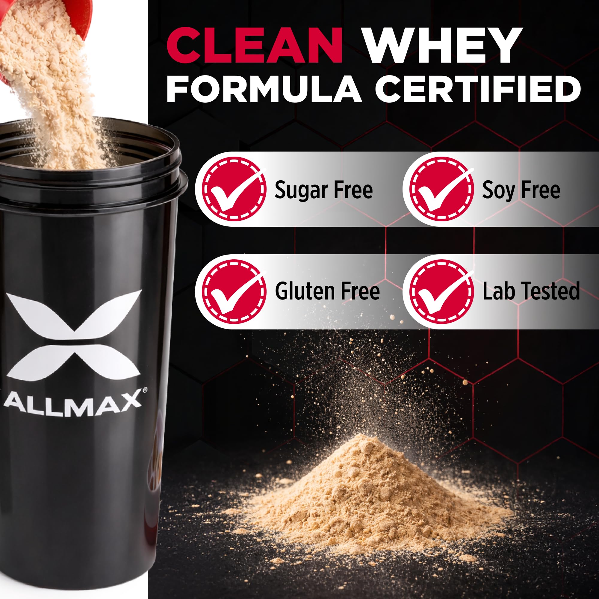ALLMAX textura del polvo fino para mezcla rápida y solubilidad