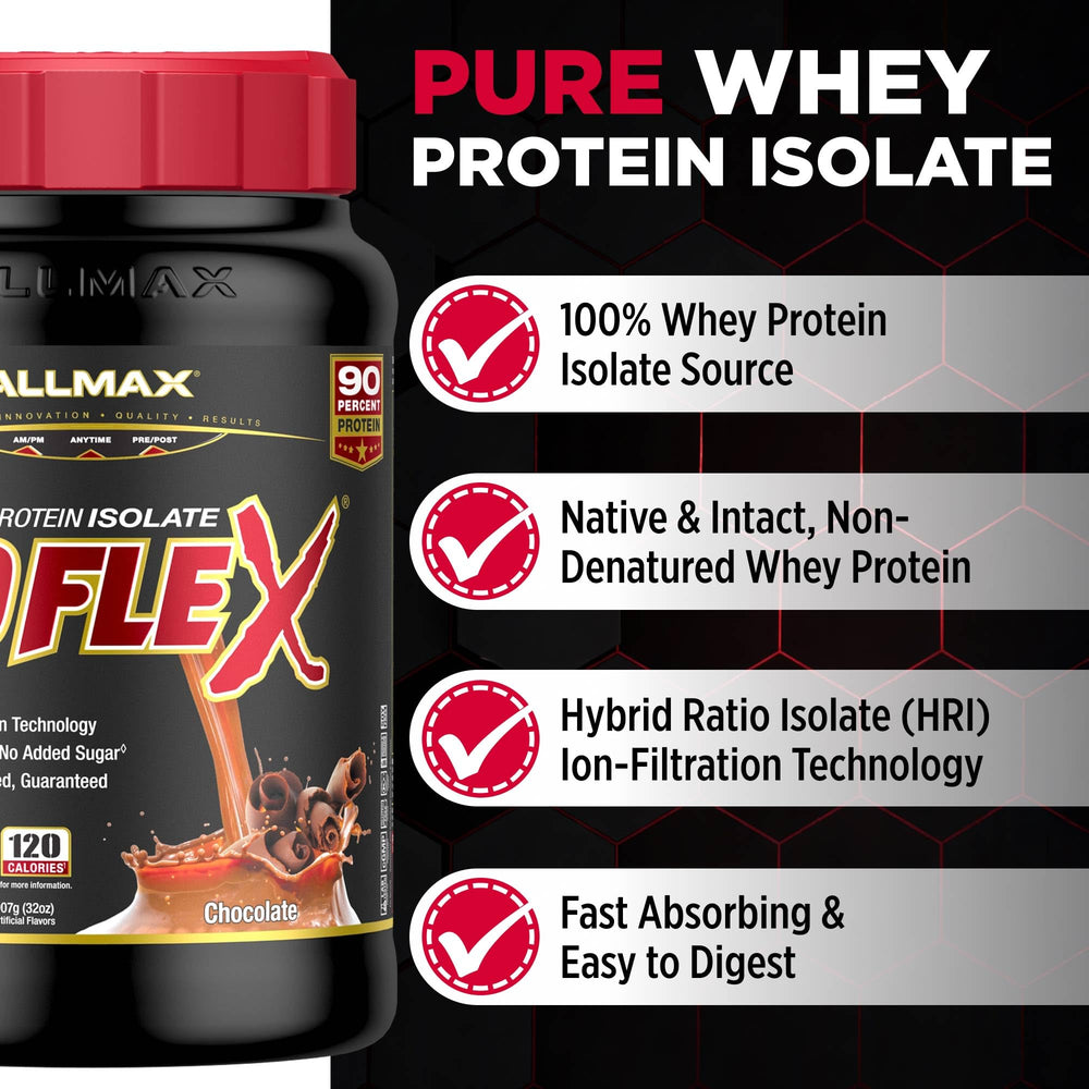 ALLMAX polvo detalle de textura que muestra mezcla fina y disolución rápida