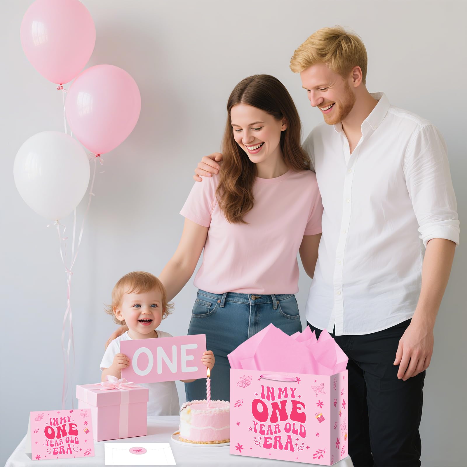 Allparty bolsa abierta con regalos dentro mostrando capacidad útil