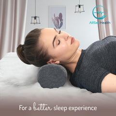 AllSett Health cojín en dormitorio demostrando uso práctico y estética