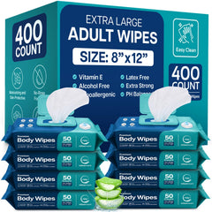 AllSett Health paquete frontal mostrando 400 toallitas para limpieza rápida
