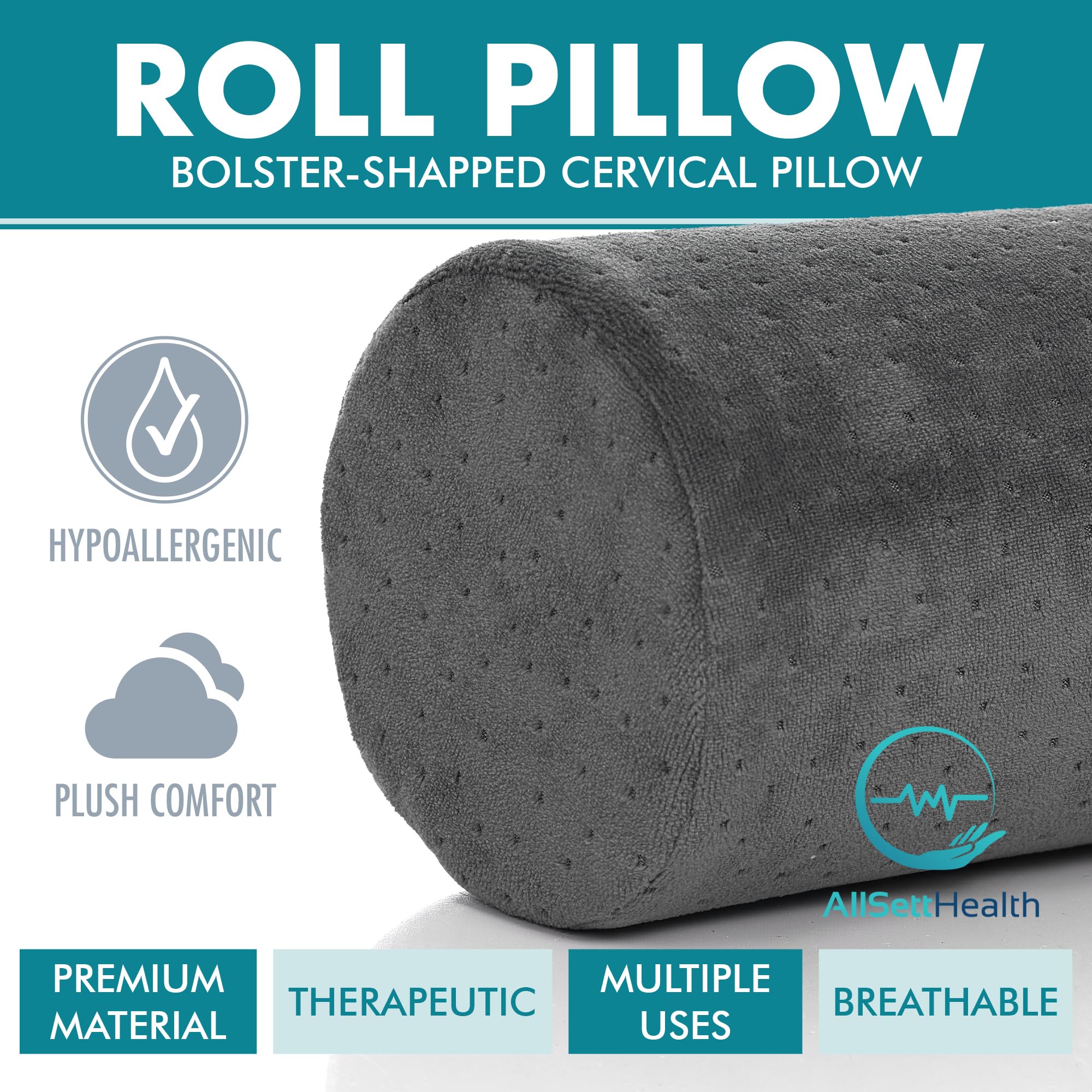 AllSett Health detalle de la espuma premium que ofrece soporte duradero