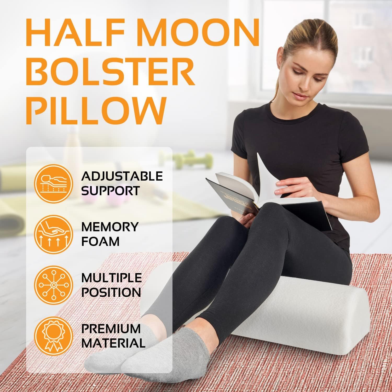 AllSett Health primer plano de la espuma viscoelástica que mantiene forma y confort