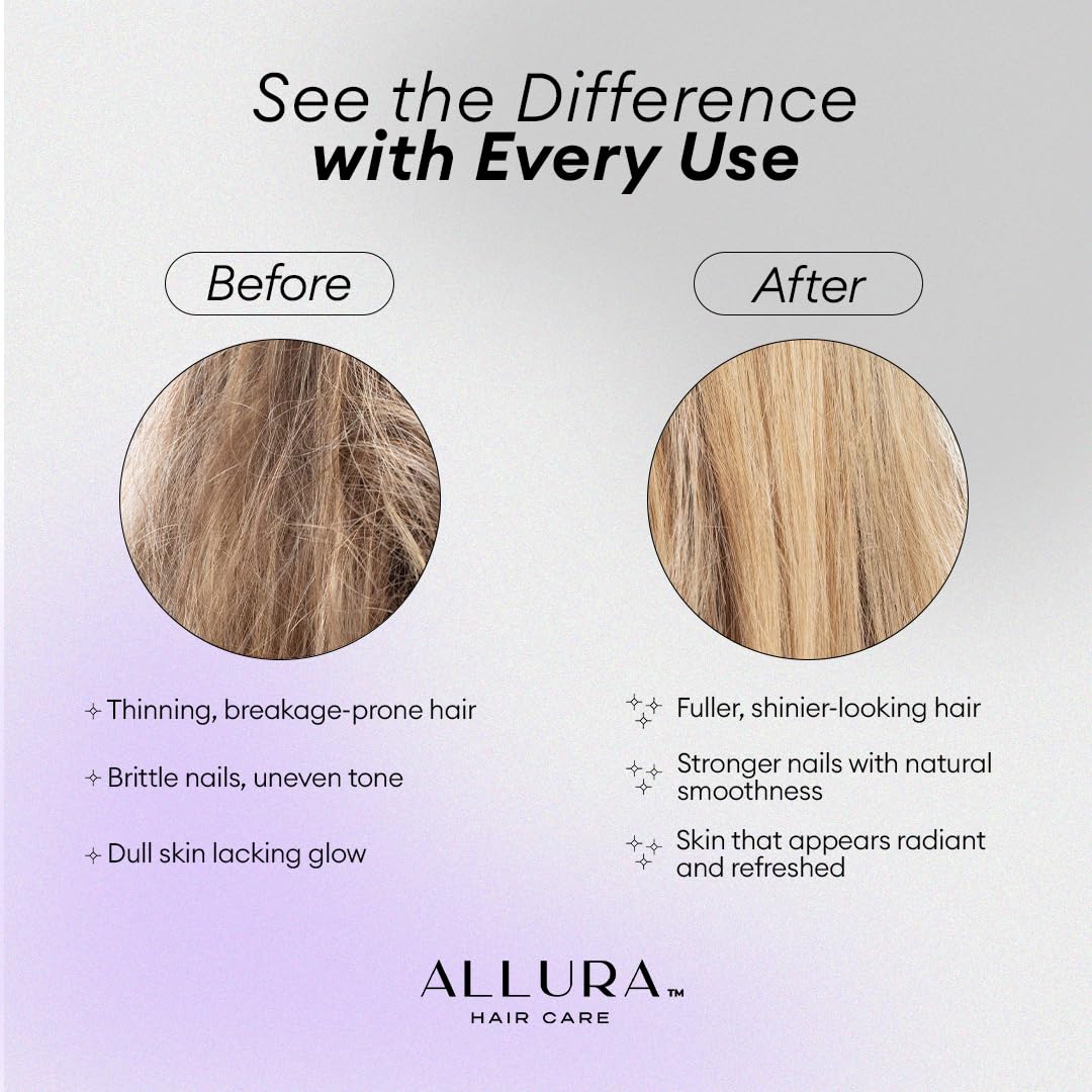 ALLURA HAIR mujer incorporando las gomitas en su rutina matutina